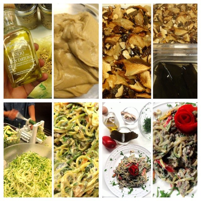 linuine with white truffle cream Linguine with White Truffle Cream