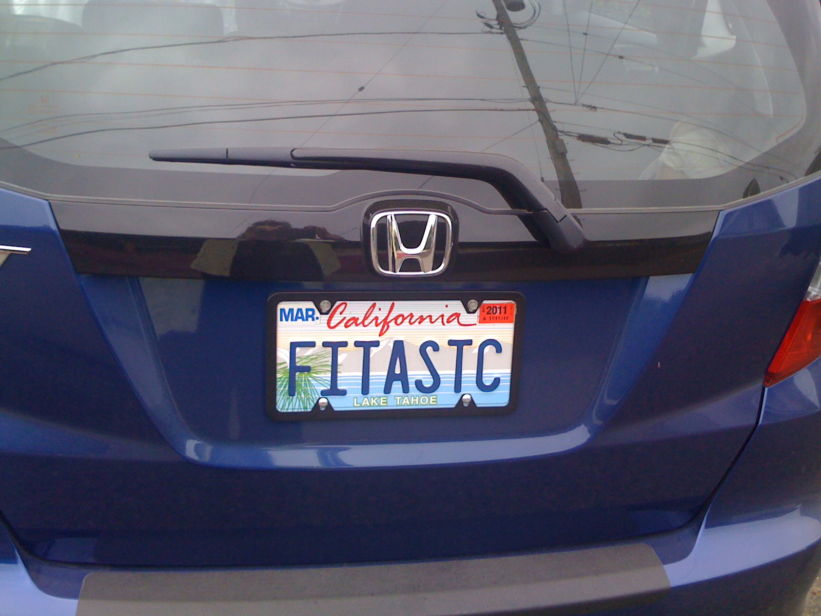 oct 2010 (11) Brenda's License plate