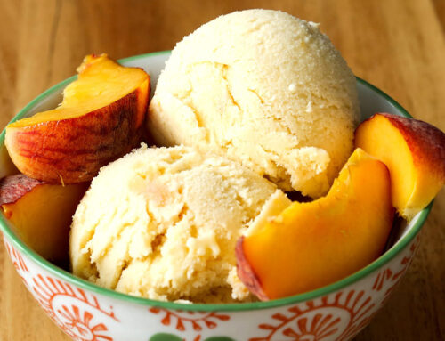 RECIPE: Non-Dairy Peach Ice Cream